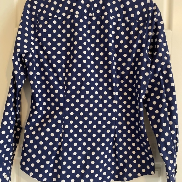 Charles Tyrwhitt polka dot shirt blue and white size 4 - Picture 7 of 7